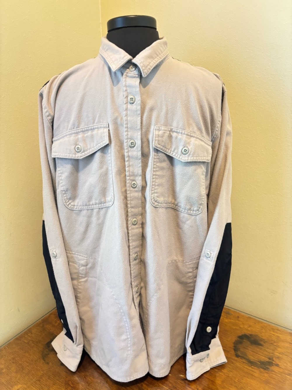Duluth Trading Co Tan Button-Down Work  Shirt Shacket, XL